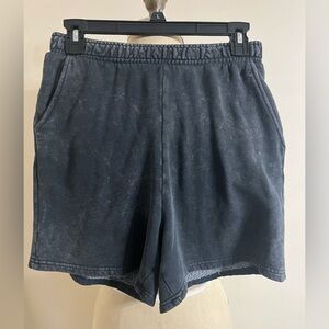 Pull & Bear Washed Charcoal Pull On Short Size Small